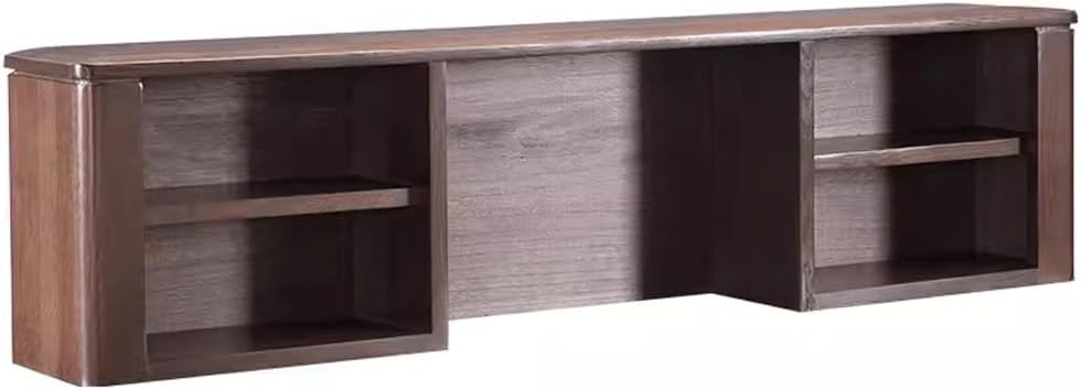 ZCSO Display Cabinet Nordic Simple Bookcase, Solid Oak Bookshelf, Desktop Bookshelf Storage Grid, Desktop Small Bookshelf Storage Rack Room Organizers and Storage(B,Medium)