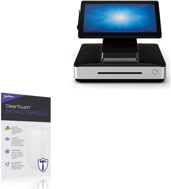 BoxWave Screen Protector Compatible with Elo PayPoint Plus (15 in) - ClearTouch ImpactShield (2-Pack), Impenetrable Screen Protector Flexible Film