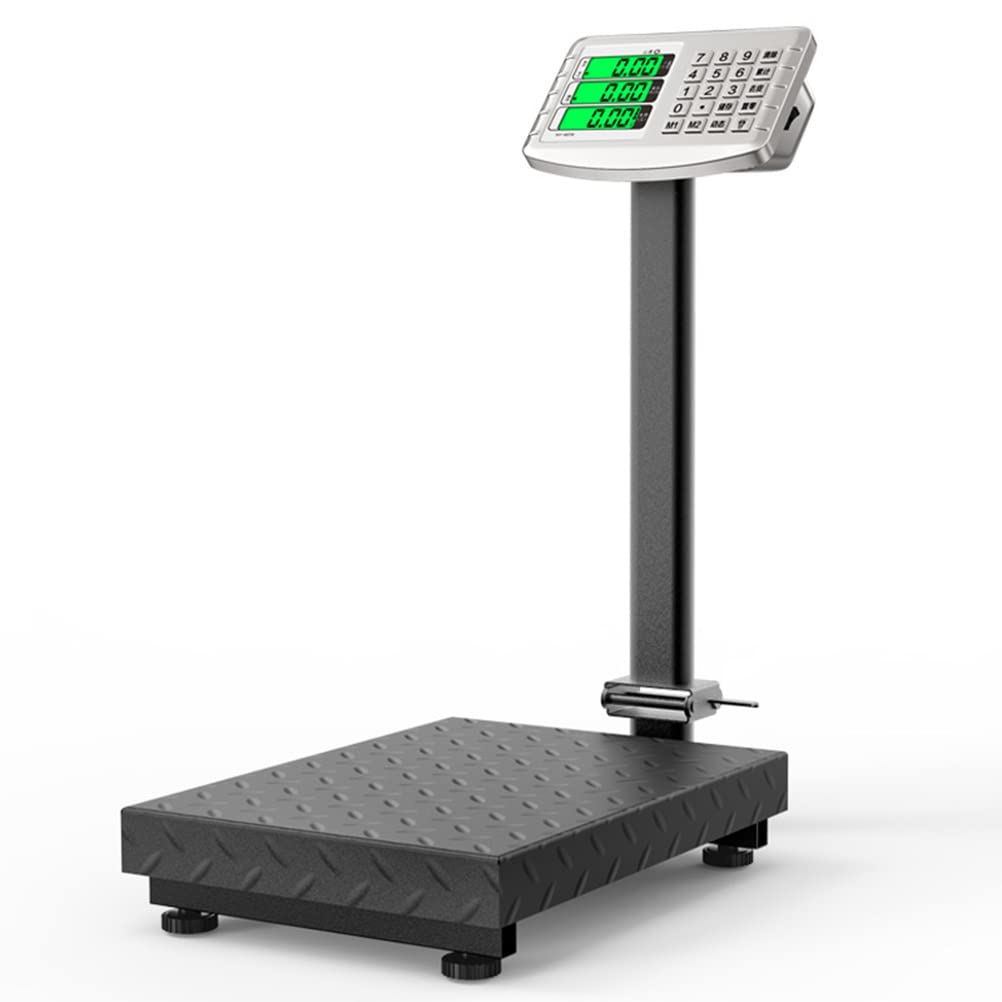 CAIYONG Foldable Scale Weight Electronic Platform High-Definition LCD Display Digital Floor for Luggage Shipping Package Computing Postal Shop Weighing (Size : 200kg) (300kg)