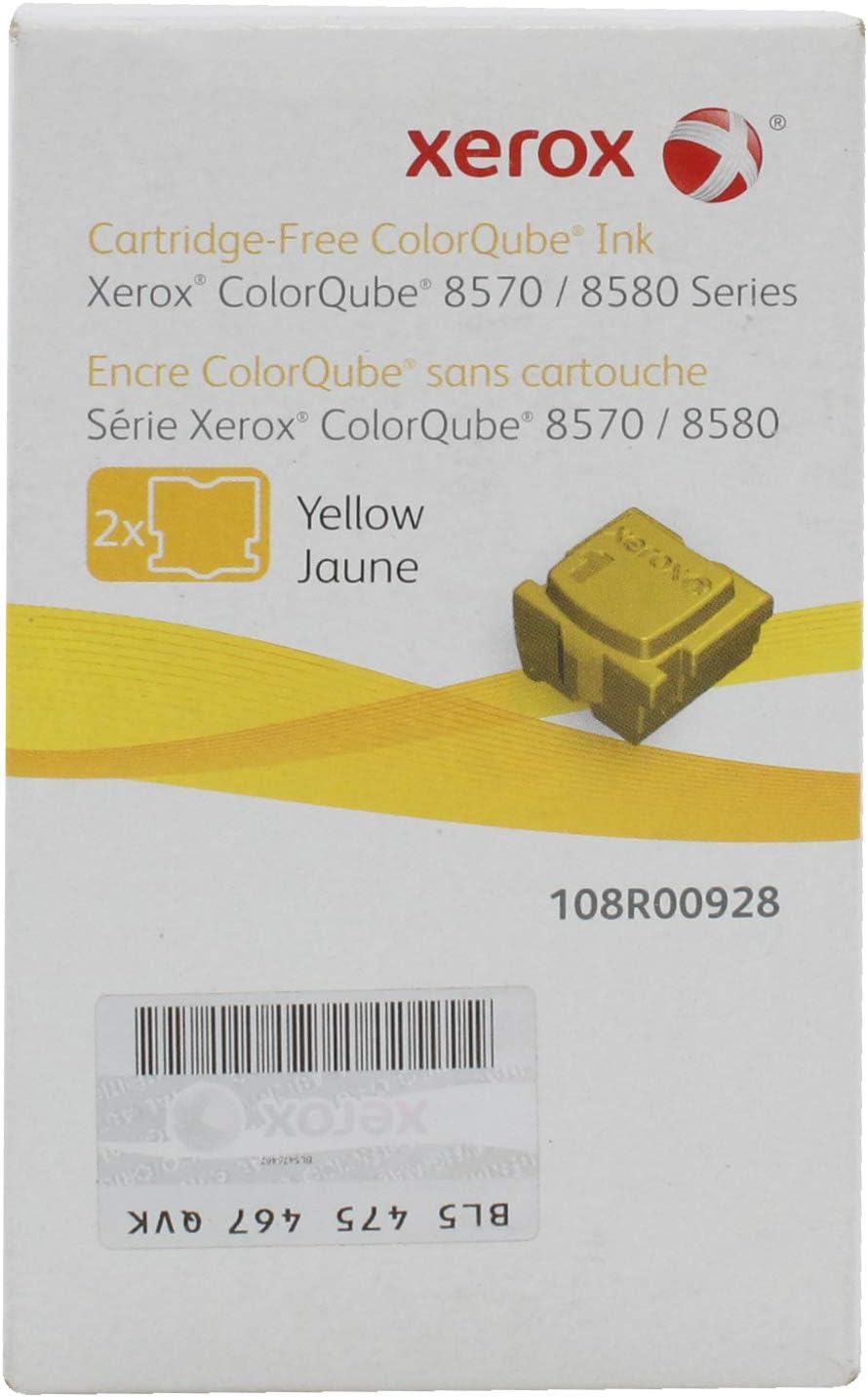 Xerox ColorQube 8570 Yellow 2 Ink Sticks Solid Ink (4,400 Pages) - 108R00928