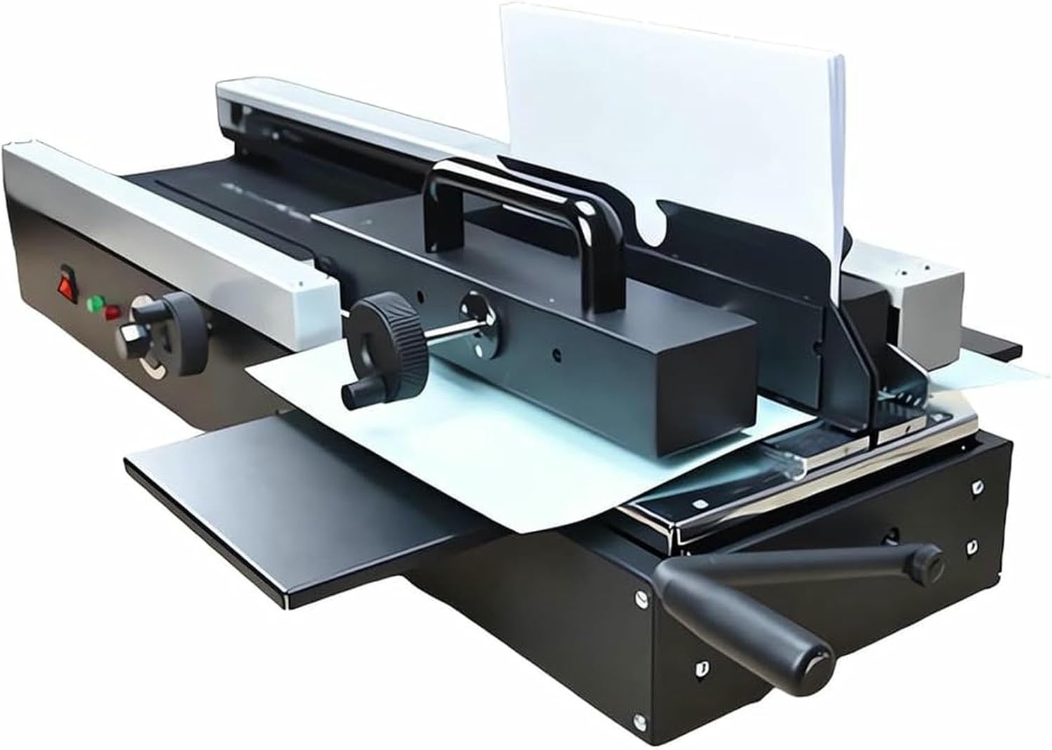 AFLEPCBRQ Book Binding Machine Wireless Hot Melt Glue 200pcs/H Paper Punch Binder for Office Book Paper Albums Notebook presentations, Glue Thickness 40mm