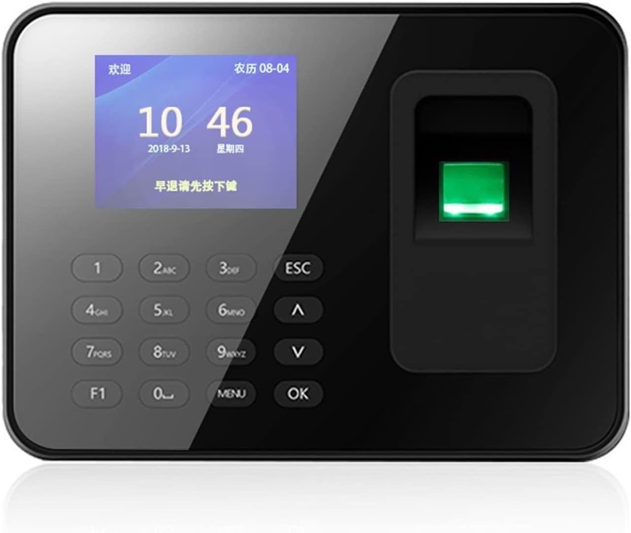 Time Clock Fingerprint Time Attendance Machine Biometric Employee Time Clock Time Clocks for Employees Small Business Office Electronics Products,