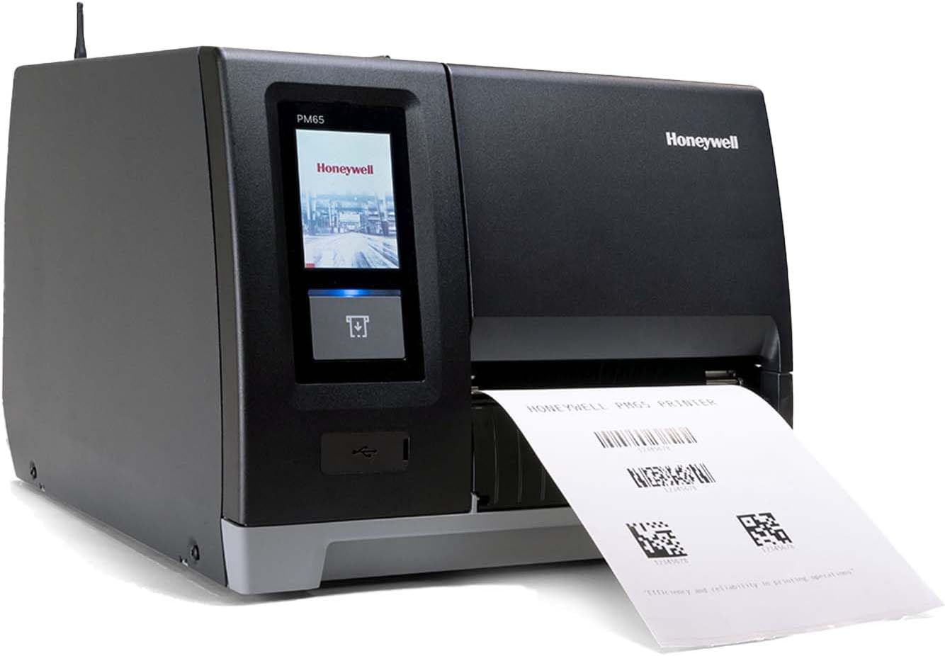 Honeywell PM65 Industrial Label Printer, Wide-Format Thermal Transfer & Direct Thermal Printer, 300 dpi with Wi-Fi 6E, Bluetooth 5.2, USB & Ethernet for Manufacturing, Warehousing, & Logistics