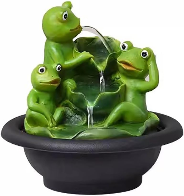 Tabletop Fountain Flowing Water Decoration Fountain Chinese Style Rockery Home Decoration Gift Office Opening Desktop Decoration Water Fountain (Color : 02) (3)