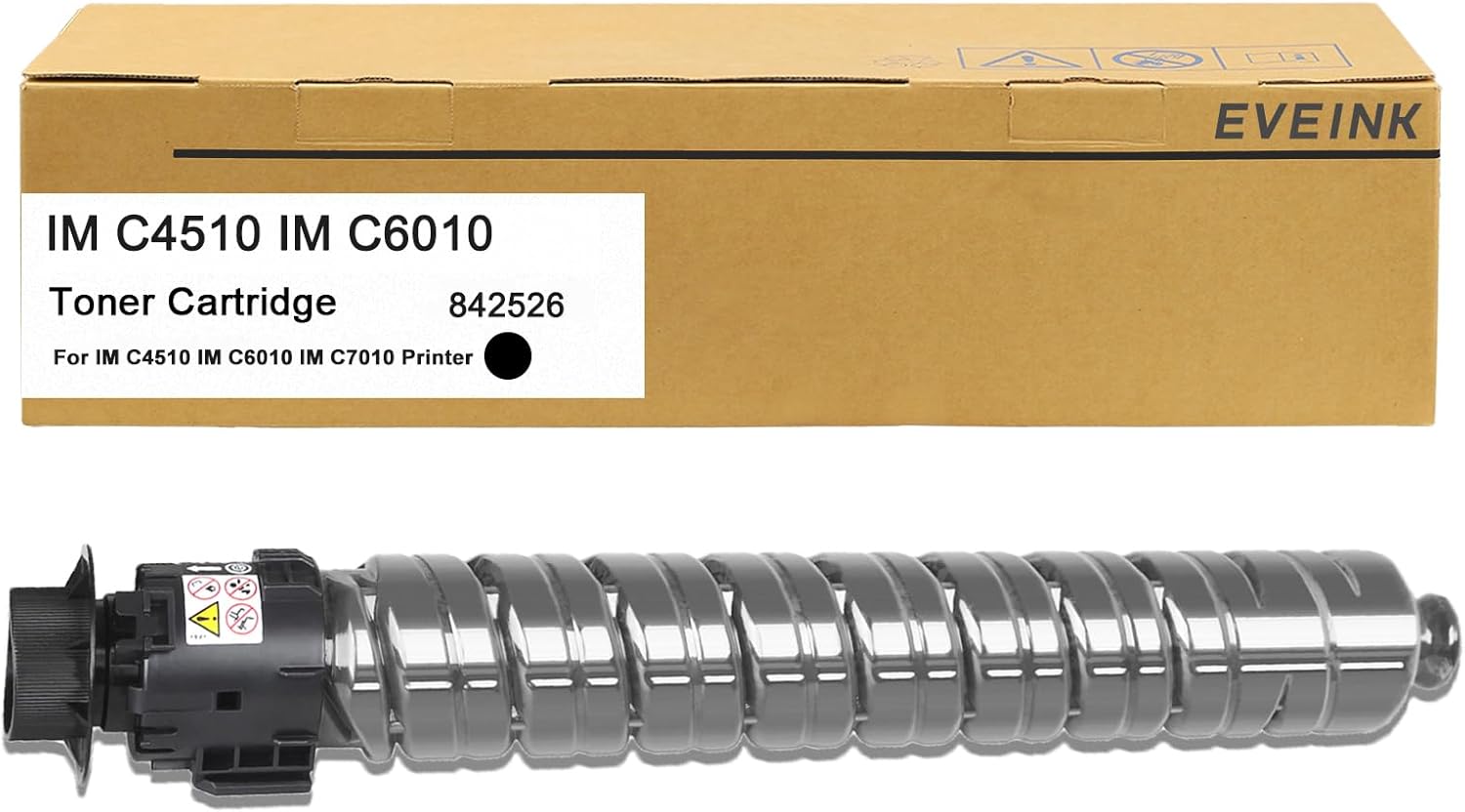 EVEINK High Yield IM-C4510 IM-C6010 Toner Cartridge 842526 for IM C4510 Black Toner Cartridge Compatible with IM C4510 IM C6010 IM C7010 Printer(Black,42,000 Pages)