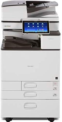 Ricoh Aficio MP C3504 Color Multifunction Copier - 35ppm Copy, Print, Scan, Auto Duplex, 2 Trays and Stand. (Renewed)