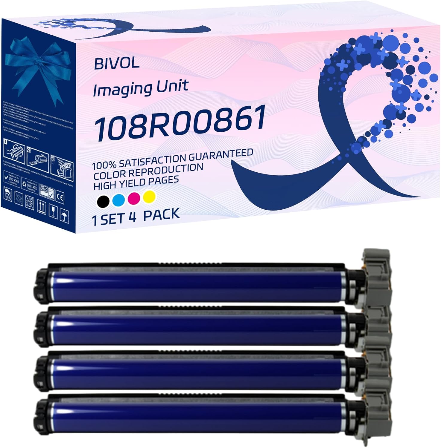 108R00861 Imaging Unit Compatible for Xerox Phaser 7500 7500N 7500DN Printers, with Chip, High Yield 80000 Pages, Vivid Colors (Multicolor)