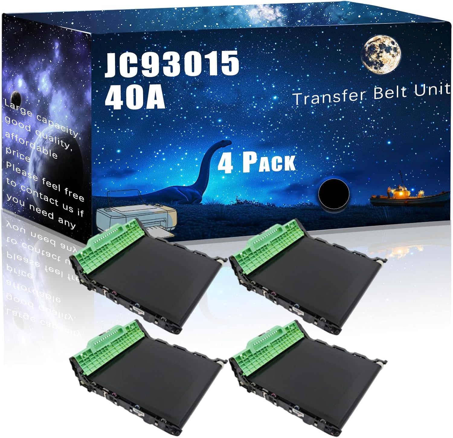 JC9301540A Compatible Transfer Belt Unit Replacement for Samsung High Yield Compatible CLP-365W CLX-3305FN CLX-3305FW CLX-3305W CLP-365 Printers, Meet Printing Needs (4 Pack Black)