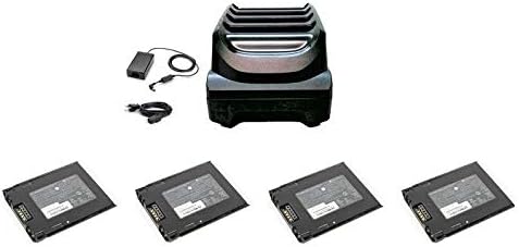 Symbol Zebra SAC-TC51-4SCHG1-01 Charger Kit with (4) Spare Battery BT-000314-01 (BTRY-TC51-43MA1-01) | for TC51, TC56, TC52, TC57 Series Android Scanners