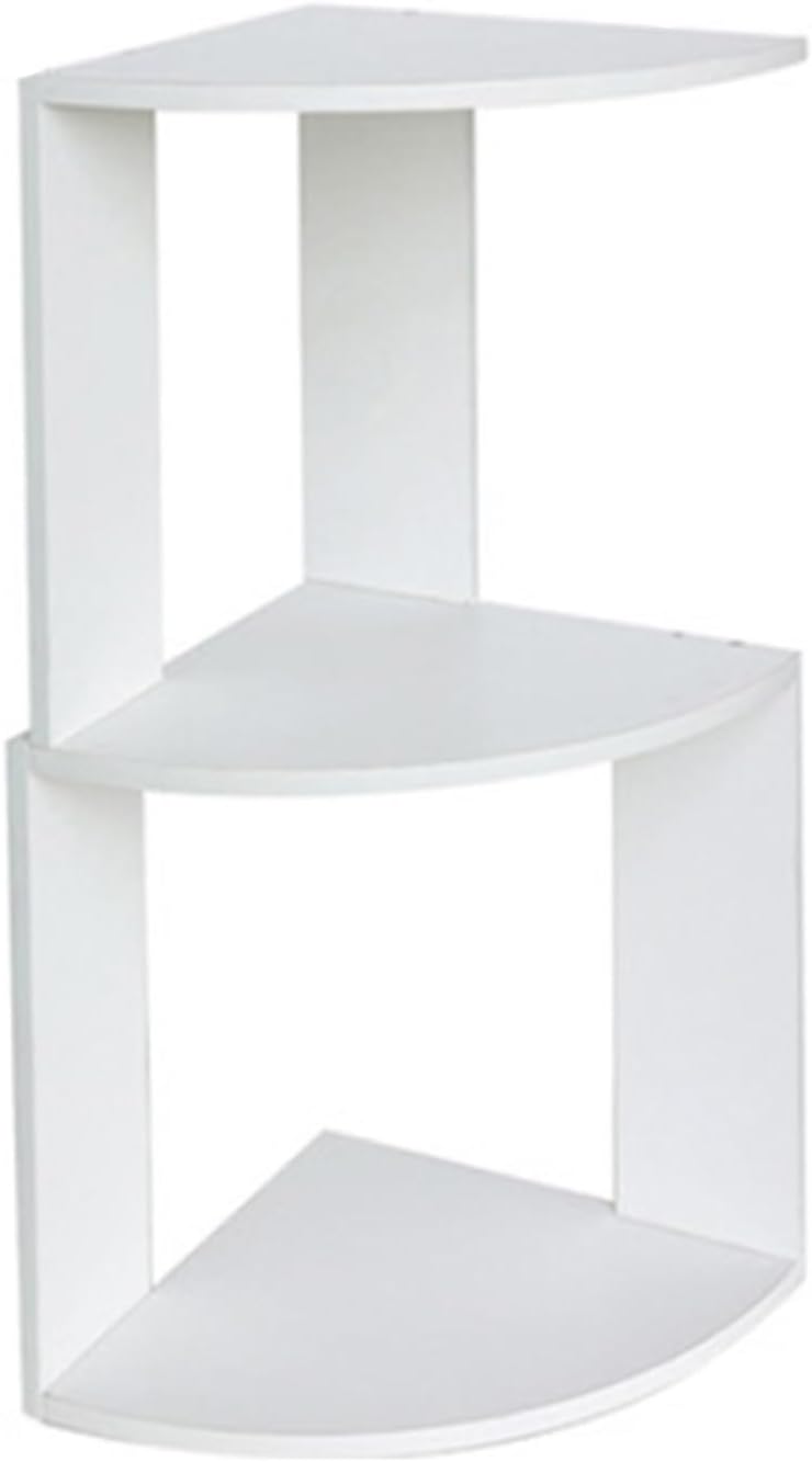 Bookshelves,Bedside Bookshelf,Bookcase Organizer with Unique Shape,Suitable for Dormitory Bedside,Convenient for Storing Items,Small Footprint(9.44x9.44x22.04in) ()