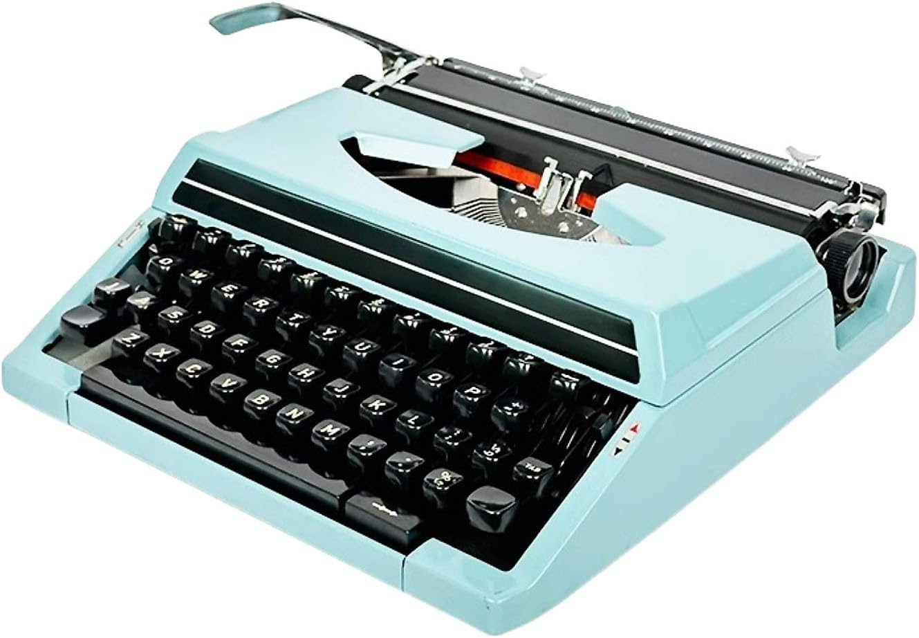 Classic Manual Typewriter - Vintage Antique Design for Home and Office Use, Ideal for Writing Novels and Letters, Easy to Carry, Retro Collectible
