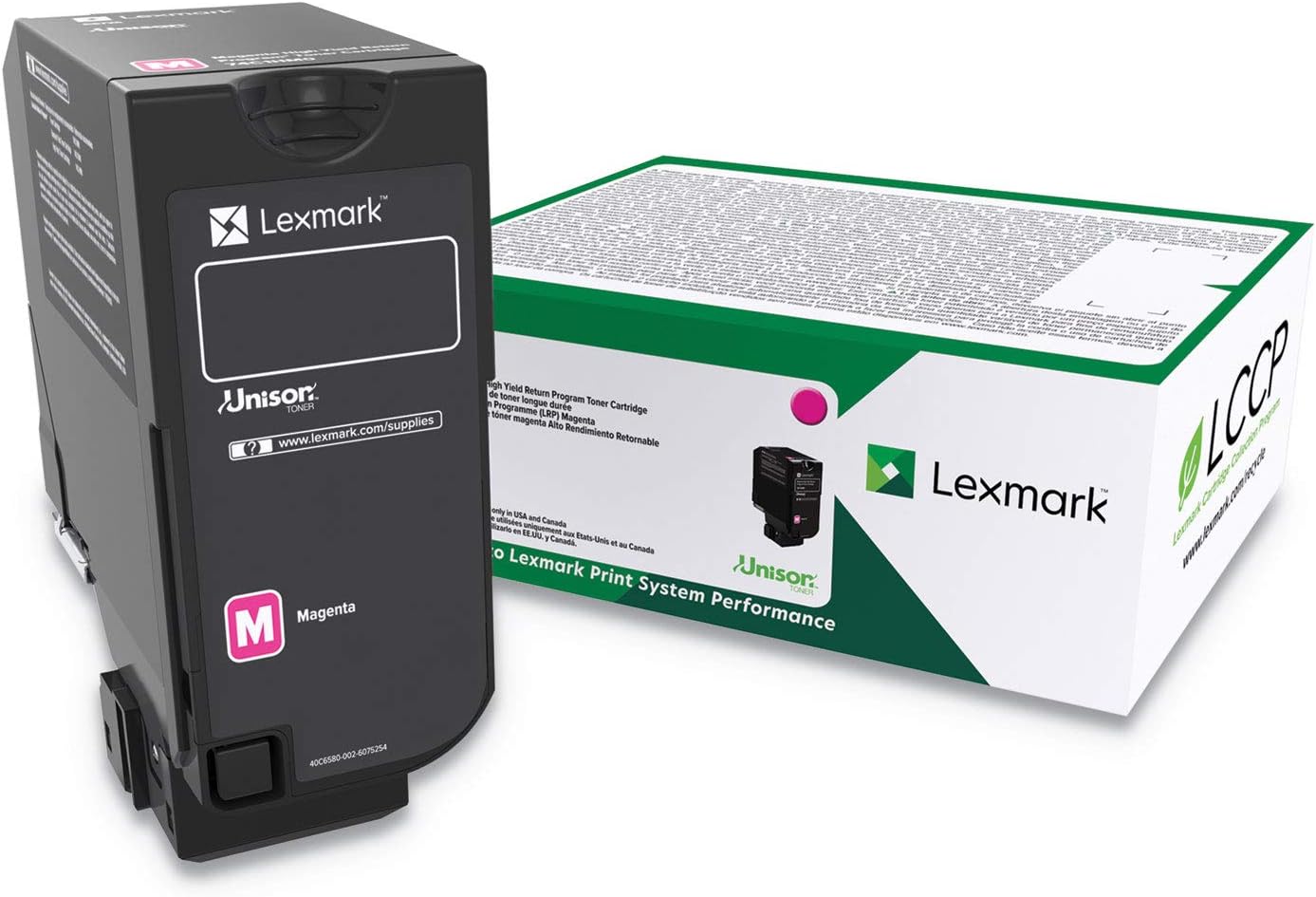 Lexmark High Yield Magenta Return Program Toner Cartridge for US Government, 16000 Yield (84C0HMG)