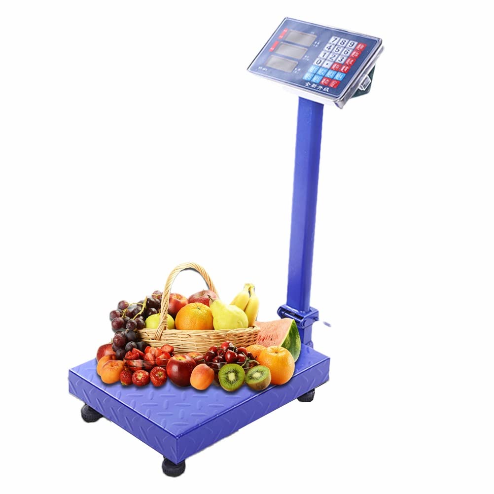 CAIYONG Bench Scale Waterproof Weight Digital Floor Heavy Duty Folding Postal Scales Platform for Luggage Shipping Package Computing Shop Weighing (Size : 150kg/20g) (300kg/100g)