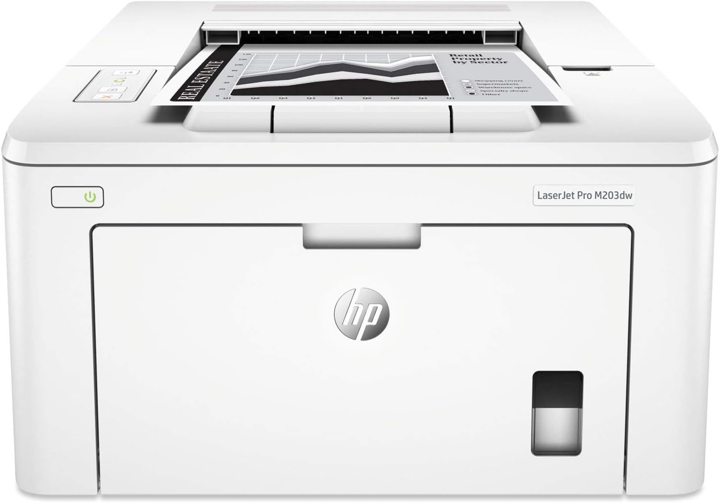 HP LaserJet Pro M203dw Wireless Monochrome Printer with Built-in Ethernet & 2-Sided Printing, Works with Alexa (G3Q47A)