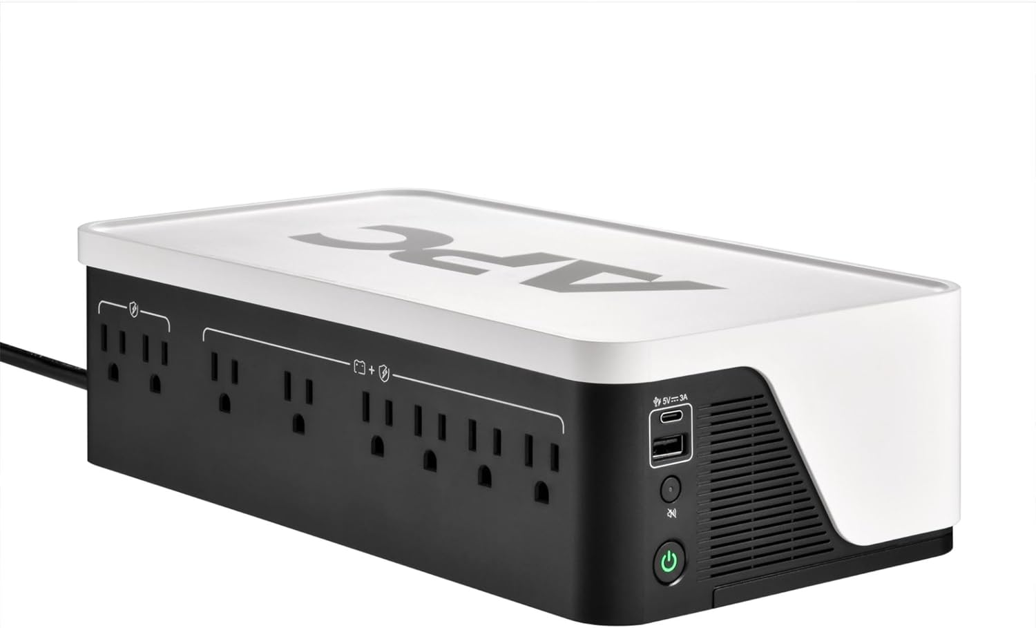 APC UPS Battery Backup, 1050VA UPS with 6 Backup Battery Outlets, Type C USB Charging, BE1050G3 Back-UPS