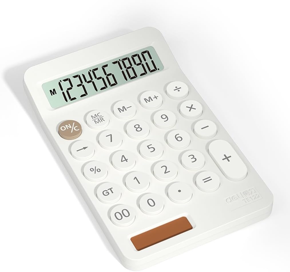 Calculator Portable Calculator Student Exam Learning Office Mini Solar Power Supply(OneColor)