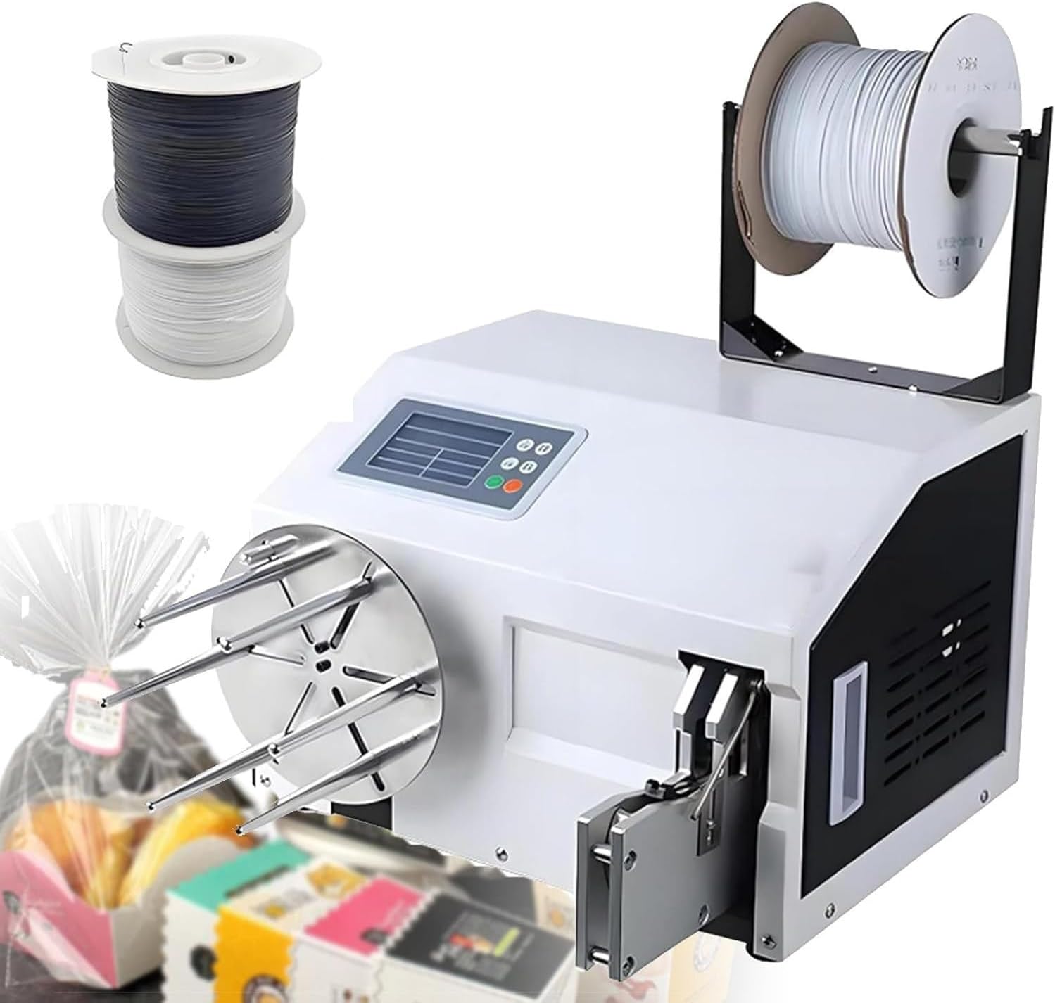 LSHFYV Automatic Twist Tie Machine, Wire Harness Binding Machine, 0.19-1.18in Adjustable, 4.3