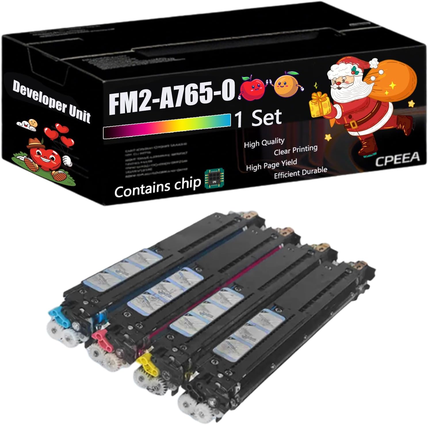 Compatible for Canon FM2-A765-000 Developer Unit Work for Canon C5030 C5030i C5035 C5035i C5235 5235A C5235i C5240 C5240A Printers (4-Pack BK/C/M/Y)
