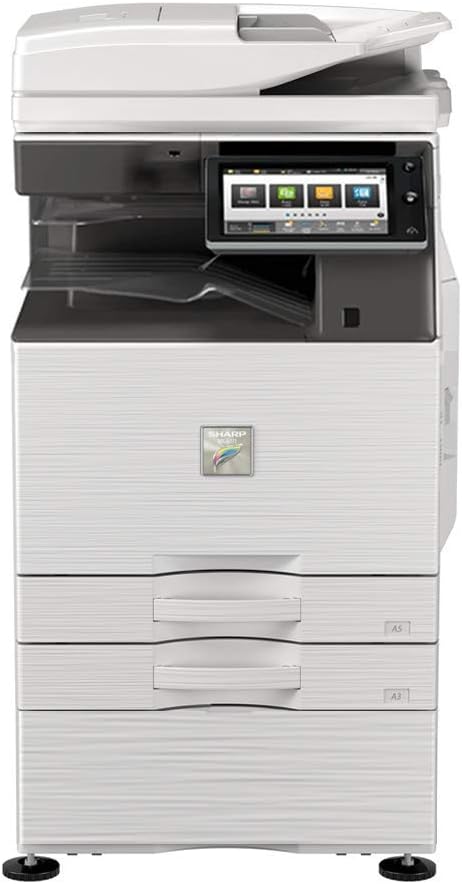Sharp MX-3071 A3/A4 Color Laser Multifunction Copier - 30ppm, Copy, Print, Scan, Duplex, Network, Wireless, 2 Trays, Stand (Renewed)