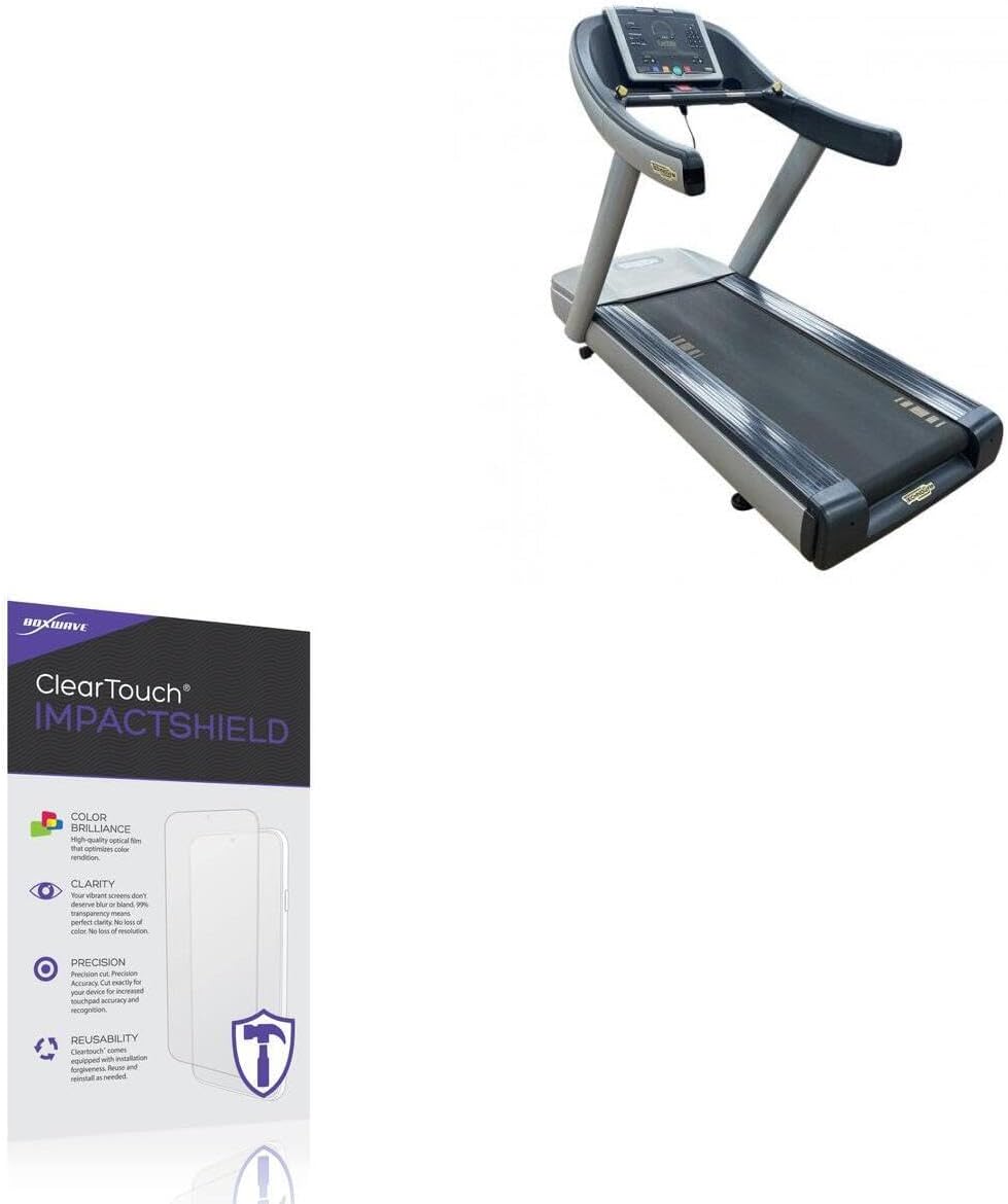 BoxWave Screen Protector Compatible with Technogym Excite Run - ClearTouch ImpactShield (2-Pack), Impenetrable Screen Protector Flexible Film