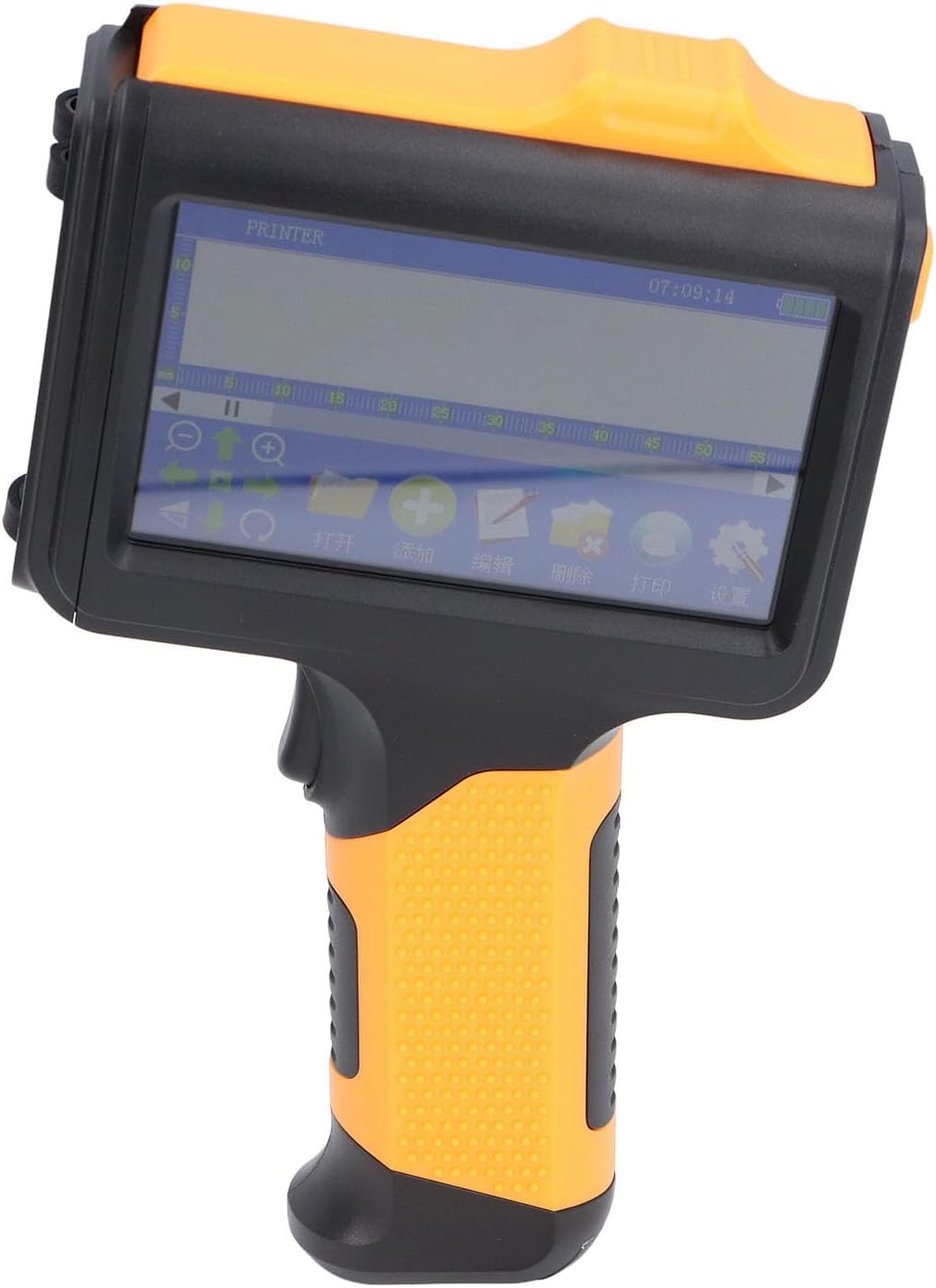 Handheld Inkjet Printer, 4.3in Touchscreen, Connectivity, Portable Coding Machine for Text Numbers Symbols QR Codes Barcodes, Ideal for Various Industries (US Plug AC110‑240V)