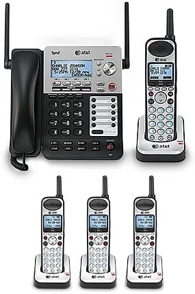AT&T SB67118 / SB67138 SynJ 4-Line Extendable Range Corded-Cordless + (3) SB67108 Cordless Handsets