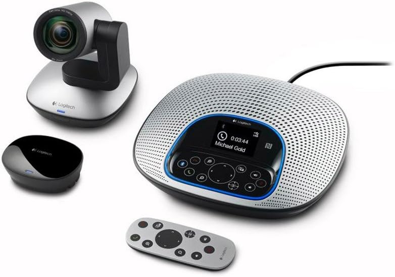 Logitech ConferenceCam CC3000e All-in-One HD Video and Audio Conferencing System, 1080p Camera and Speakerphone