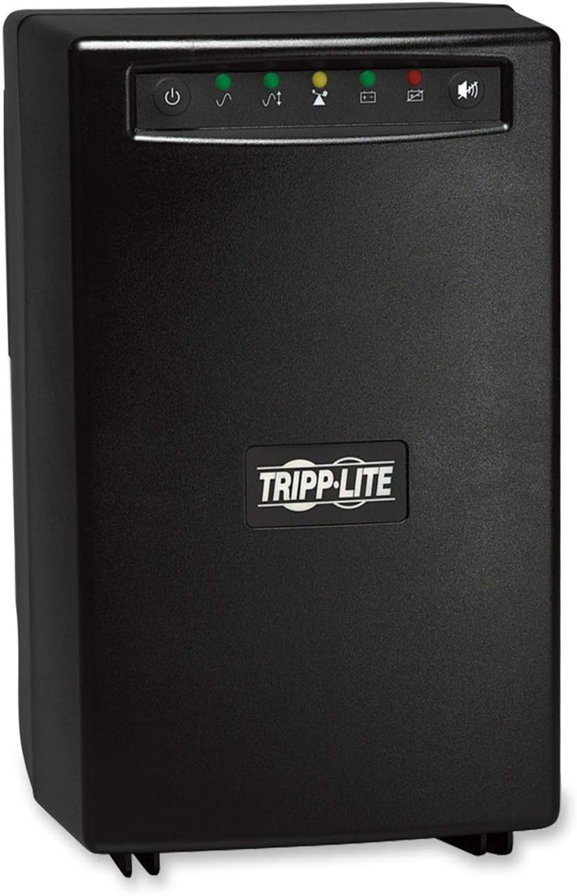 Tripp Lite SMART1500 1500VA 980W UPS Smart Tower AVR 120V USB DB9 SNMP for Servers, 6 Outlets