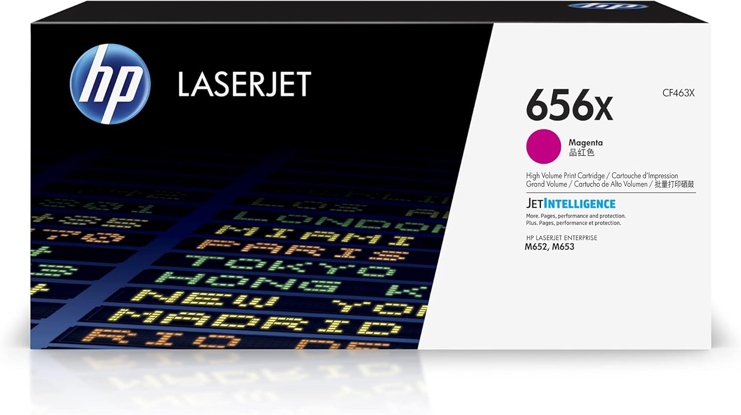 HP 656X Magenta High-Yield Toner Cartridge | Works Color Laserjet Enterprise M652, M653 Series | CF463X