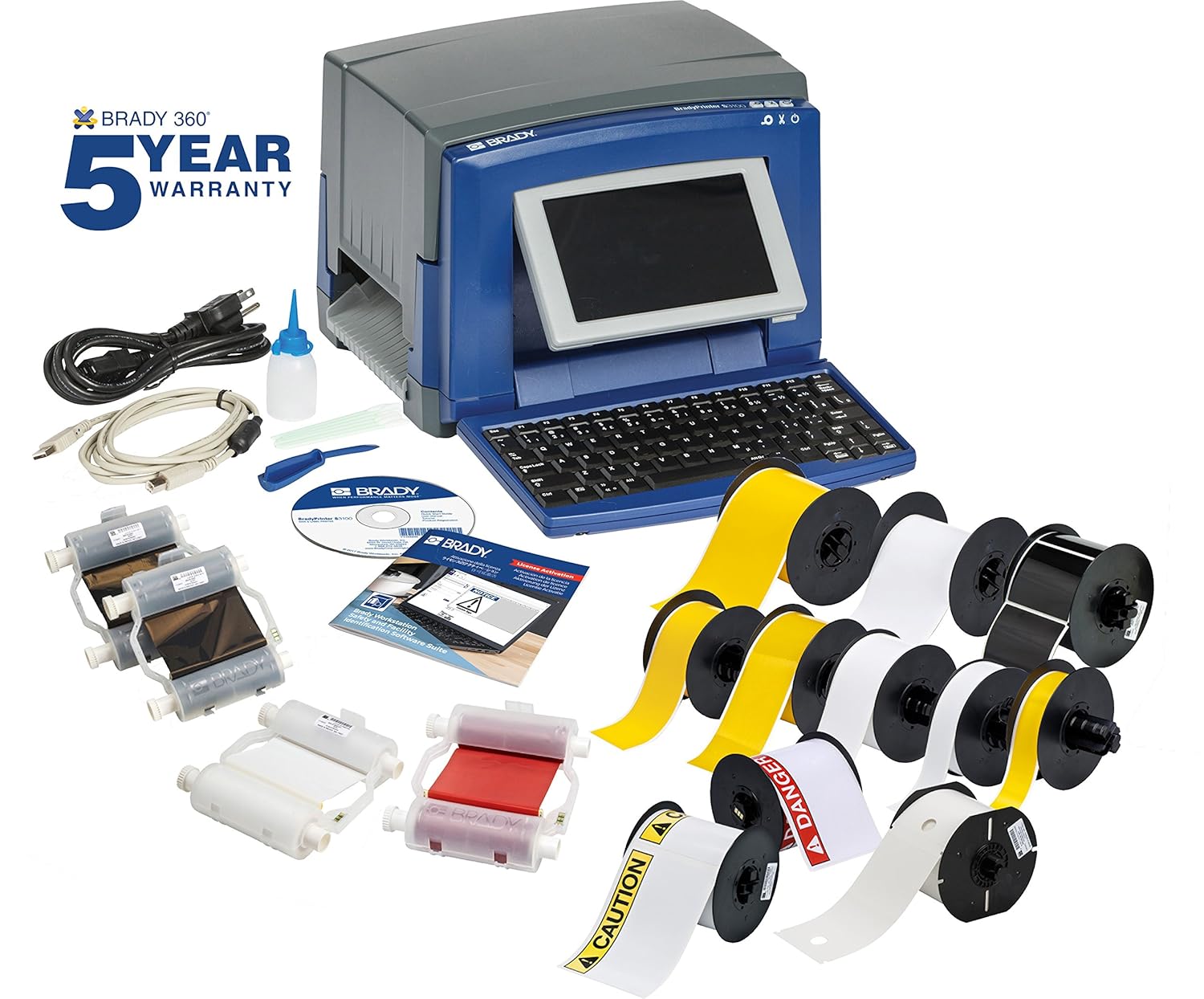 Brady S3100 Sign and Label Printer with Workstation SFID Software Suite Safety & Compliance Kit - S3100-GEN-KIT
