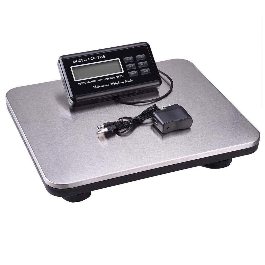 Bench Scale Waterproof Weight Digital Floor Heavy Duty Folding Postal Scales Platform for Luggage Shipping Package Computing Shop Weighing (Size : 300Kg/0.1kg) (300Kg/0.1kg)