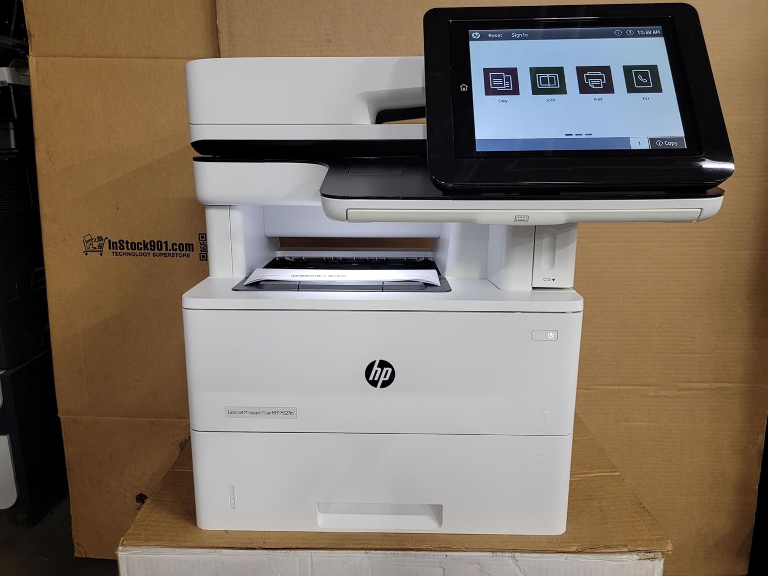 HP Laserjet Enterprise MFP M527f (Renewed)