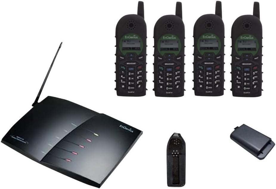 EnGenius Technologies DURAFON-PRO-PIA 900 MHz Radio Frequency, 90-Handset 4-Line Landline Telephone