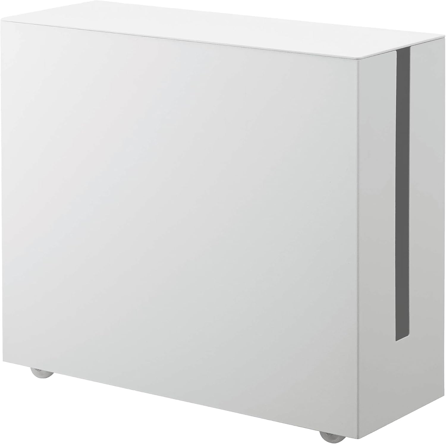 YAMAZAKI Home Tower Rolling Cable Management Cord Power Strip/Surge Protector Storage Organizer for Office Or Bedroom - Steel