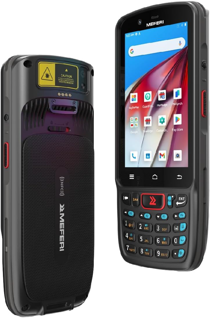 MEFERI Android Barcode Scanner ME40K, Equip with SE4710 Zebra Scanner, 4+64GB 5180mAh, Android 12 PDA Handheld Mobile Computer Qualcomm CPU, 1D/2D/QR, 4”Screen Rugged PDA, AER & GMS, PDA for WMS