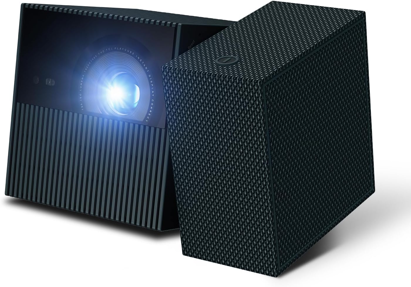 TCL PlayCube 1080P FHD DLP Projector, GTV Portbale Projector with Netflix Certified, 750 ISO Lumens, 4K Supported, 3h Playtime with Built-in 66Wh Battery, Up to 150'' Screen, Auto Focus & Keystone