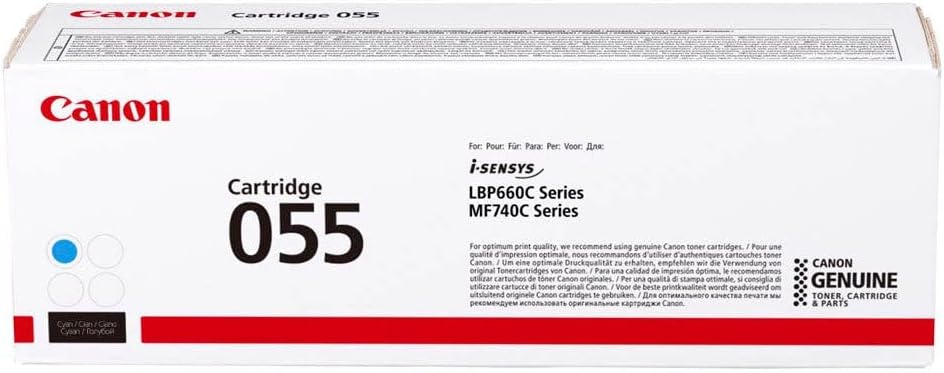 Canon Cartridge 055 C 055, 2100 Pages, Cyan, 1 pc(s), 3015C002 (055, 2100 Pages, Cyan, 1 pc(s))