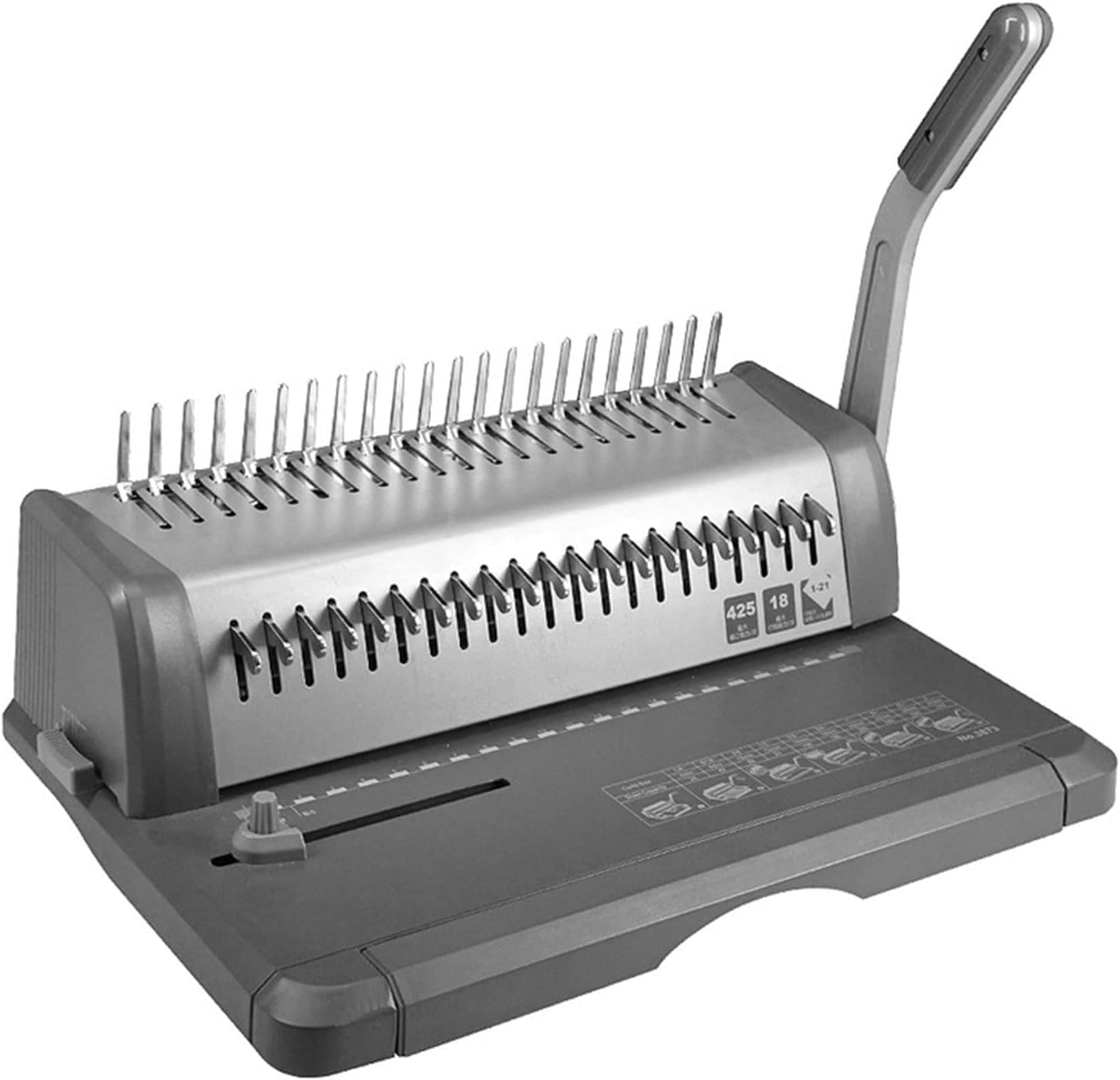 Electric Binding Machine for Schools, Print Stores, Offices - Max Binding Width 300MM - 1-21 Holes - 18 Sheets/time (70gsm) - Comb & Coil Binding Options