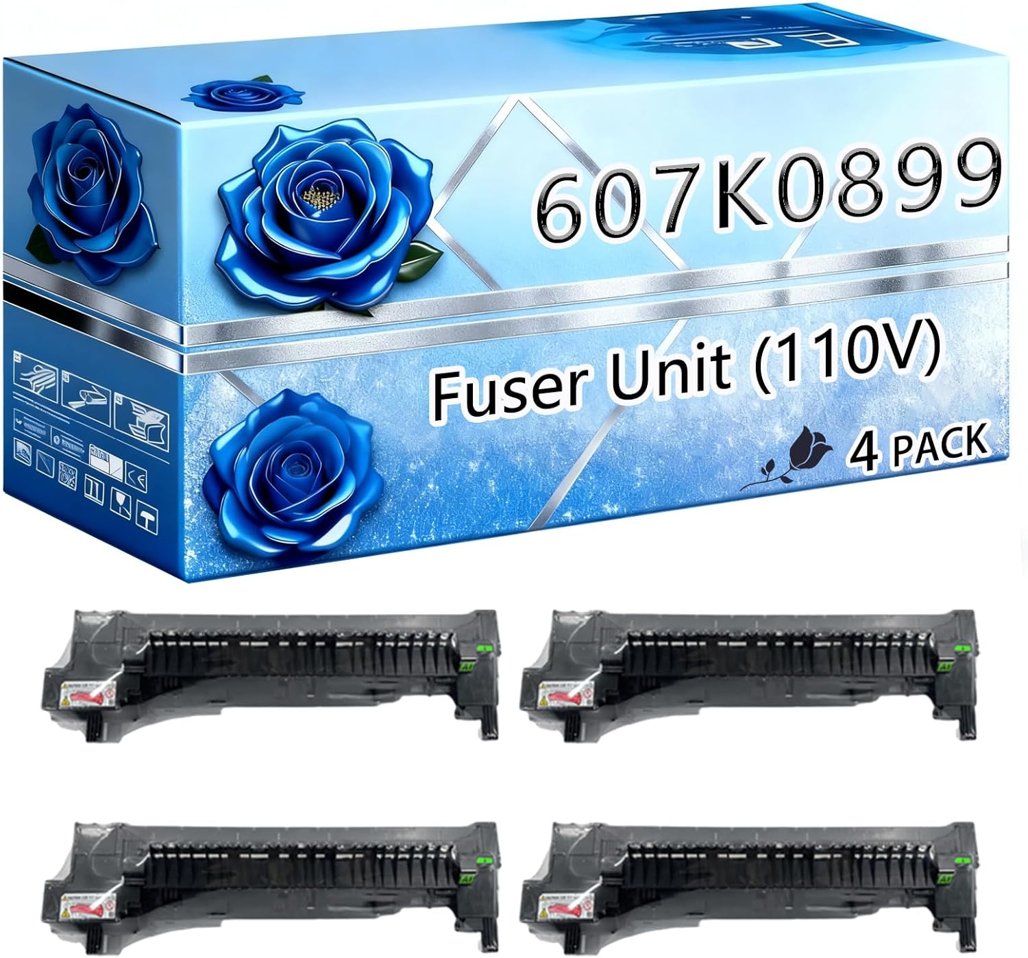 BIVOL Compatible Fuser Unit (110V) Replacement for Xerox 607K08999 High Yield 250000 Pages AltaLink C8030 C8035 C8045 C8055 C8070 Printers (4 Pack Black)