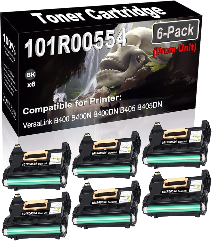 SINIYA 6-Pack Compatible VersaLink B400 B400N B400DN B405 B405DN Printer Drum Unit Replacement for 101R00554 Drum Unit (Black, High Capacity)