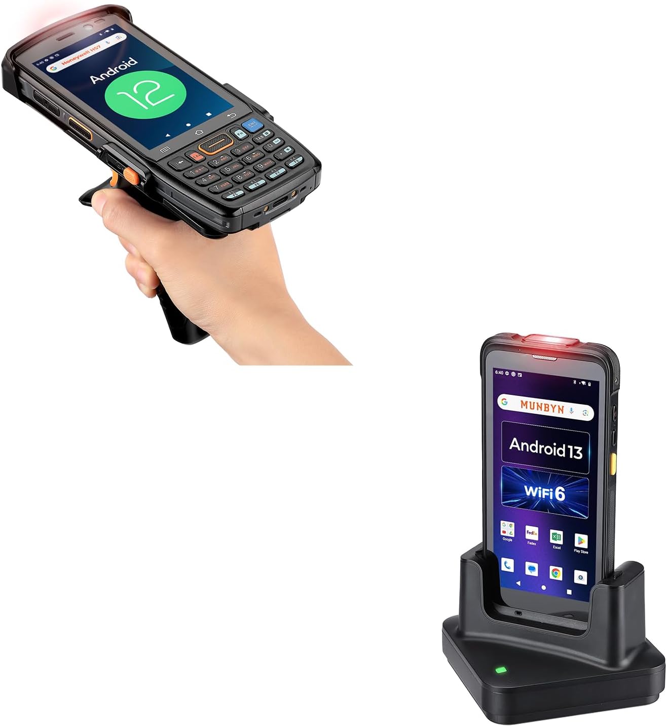 Android Barcode Scanner 082Pro, Android 12 Barcode Scanner, Equipped with Honeywell HS7 Barcode Scanner, and 2024 Android 13 Barcode Scanner with 5.5