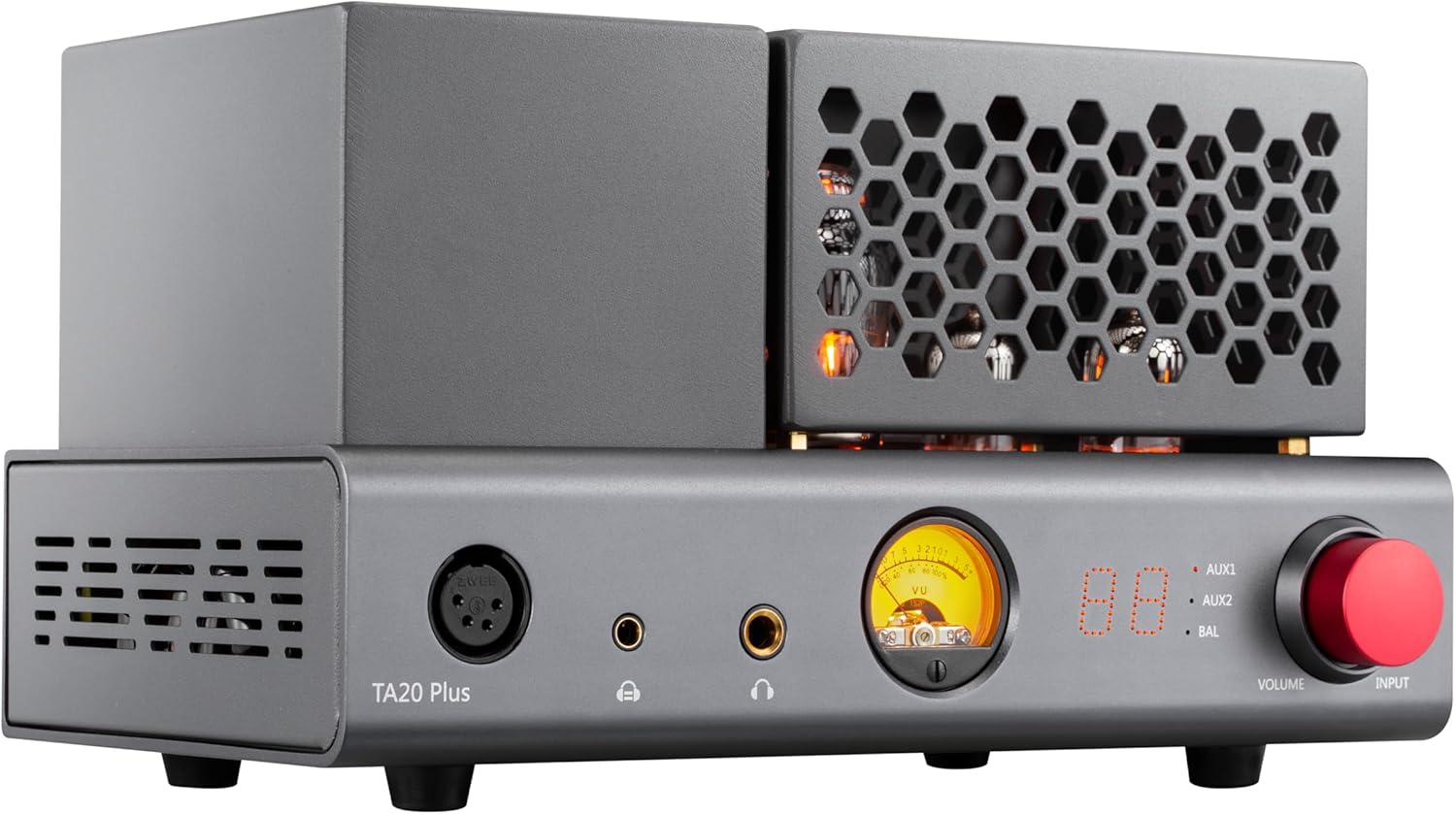 xDuoo TA20 Plus Tube Headphone Amplifier - Class A Amp with VU Meter Balanced in/Out Power up to 2000mW for 16~600 Ω Headphone amp