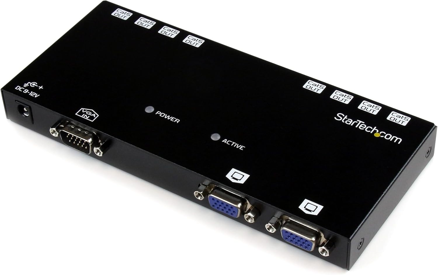 StarTech.com 492 ft. (150 m) VGA Over Cat5 Extender - VGA Extender - 8 Port Repeater - Cat5 - Video Over Ethernet, TAA (ST1218T)