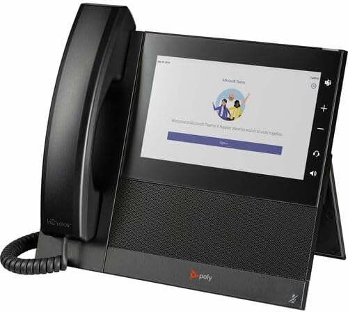 Poly CCX 600 IP Phone - Corded - Corded/Cordless - Bluetooth, Wi-Fi - Desktop - Black - TAA Compliant - 24 x Total Line - VoIP - 7