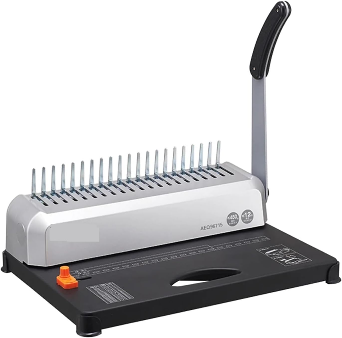 Binding Machines, Comb Binding Machine AEQ96715 Manual Clamping Strip 21 Punch Hole Ring File Puncher