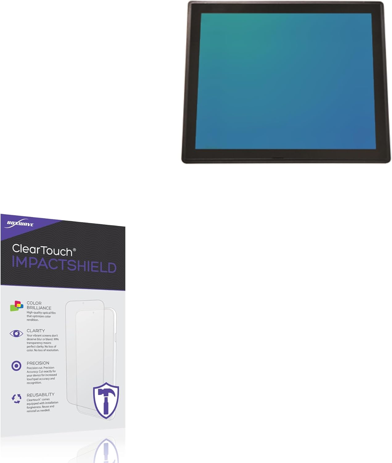 BoxWave Screen Protector Compatible With Mimo M19024C-OF - ClearTouch ImpactShield (2-Pack), Impenetrable Screen Protector Flexible Film