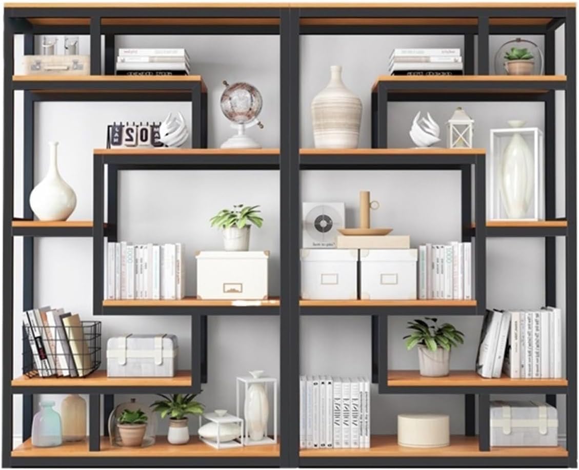 HEXEH Shelf Bookcase Bookshelf Rack Floor-to-Ceiling Living Room Display Rack Display Rack Storage Study Room Whole Wall Bookcase Integrated Wall Decorative Rack Bookcase Storage Shelves