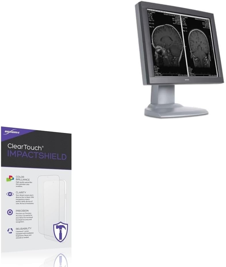 BoxWave Screen Protector Compatible with Barco E-2320 - ClearTouch ImpactShield (2-Pack), Impenetrable Screen Protector Flexible Film