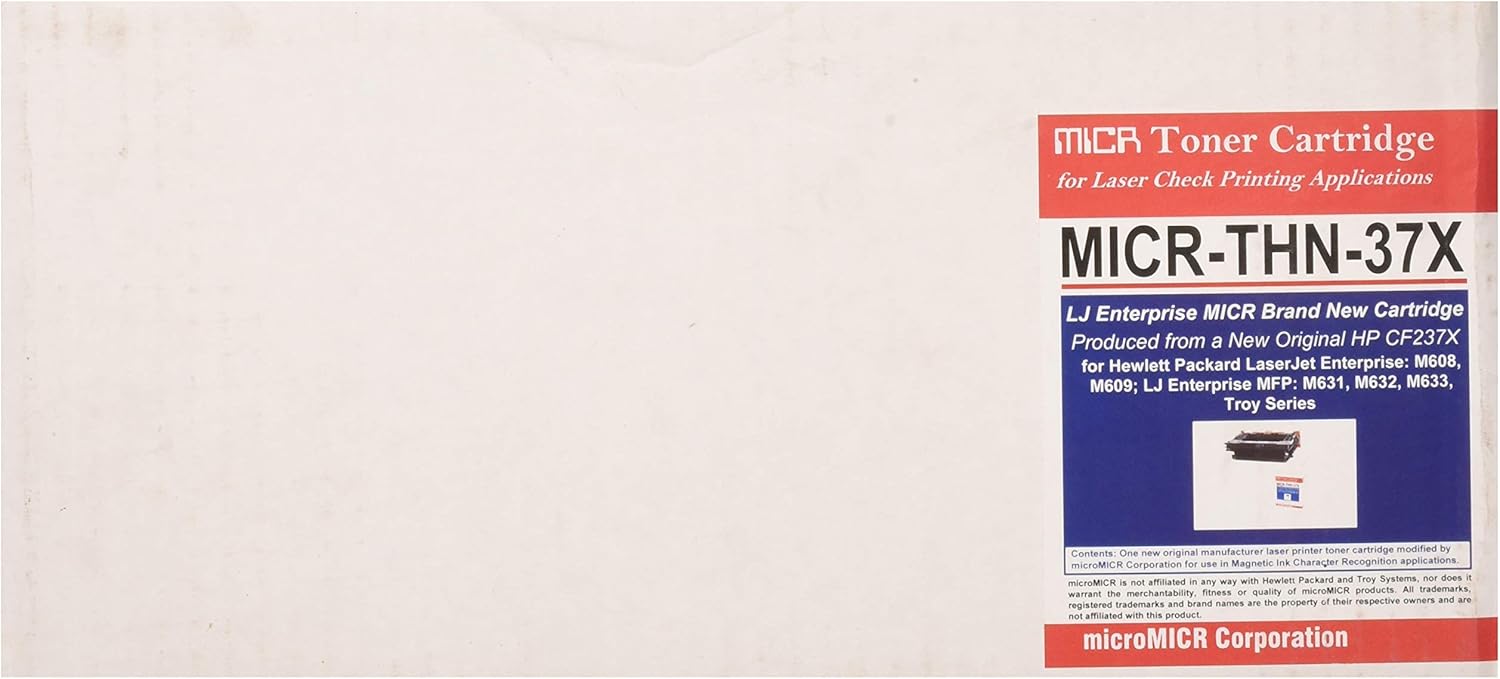 MicroMICR MICR Toner Cartridge - Alternative for HP CF237X - Black