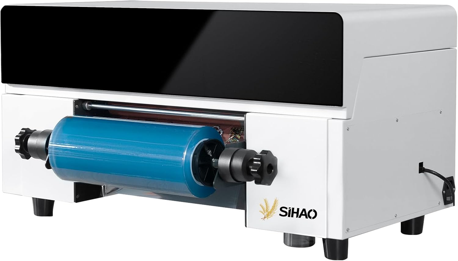 Automatic Laminating Label Printer, 3001U 12-Inch UV Printer with White & Varnish Ink, DX7 Print Head for Barcode, Sticker, PVC Tag Printing